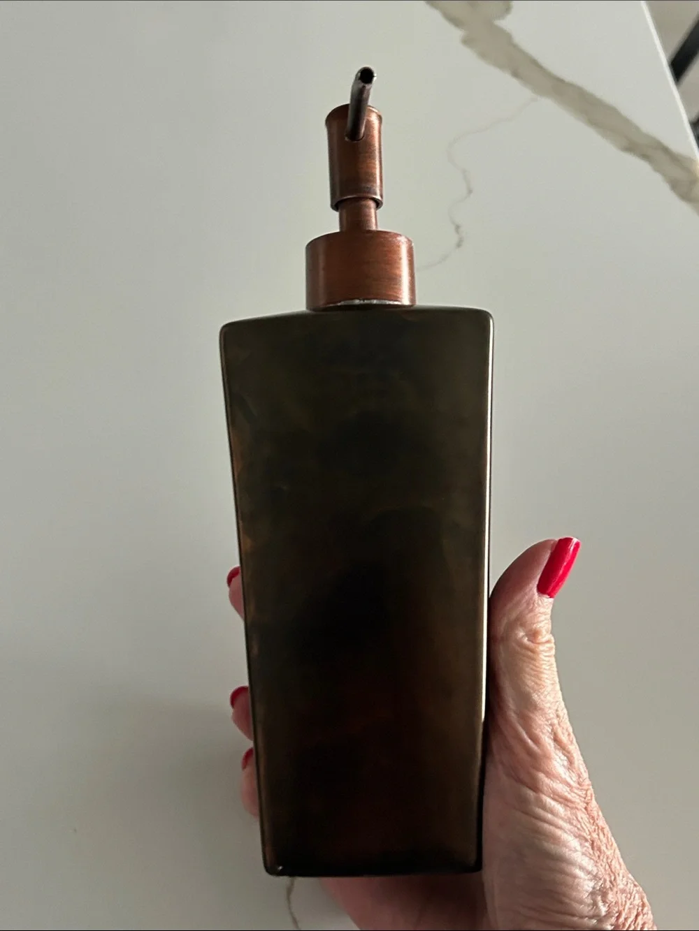 Oil-Rubbed Bronze Square Soap Dispenser Pump - Home Bath